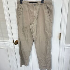 Marc Anthony Linen Pants Men 34X30 Beige Khakis Chinos Slacks Trousers Beach